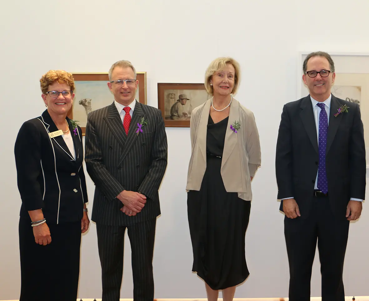 Abbotsleigh Headmistress Judith Poole, Federal Member Paul Fletcher, Mayor Cheryl Szatow, Local Member Alist
